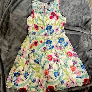Beautiful cream floral Ann Taylor dress sz10
